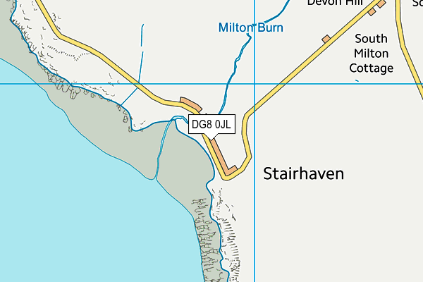 DG8 0JL map - OS VectorMap District (Ordnance Survey)