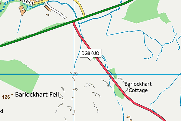 DG8 0JQ map - OS VectorMap District (Ordnance Survey)