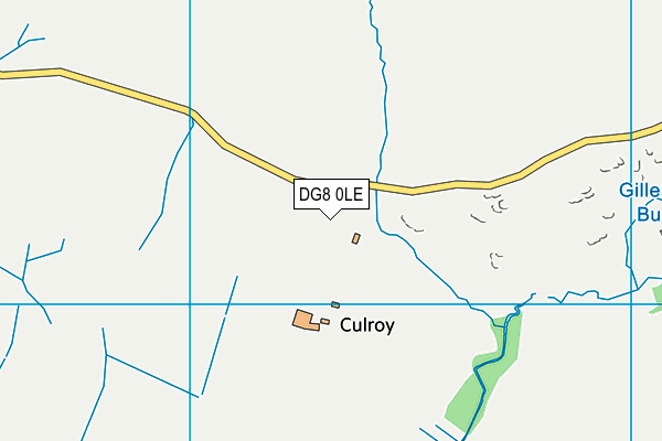 DG8 0LE map - OS VectorMap District (Ordnance Survey)