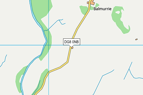 DG8 0NB map - OS VectorMap District (Ordnance Survey)