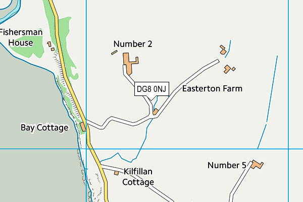 DG8 0NJ map - OS VectorMap District (Ordnance Survey)