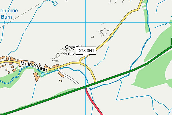 DG8 0NT map - OS VectorMap District (Ordnance Survey)