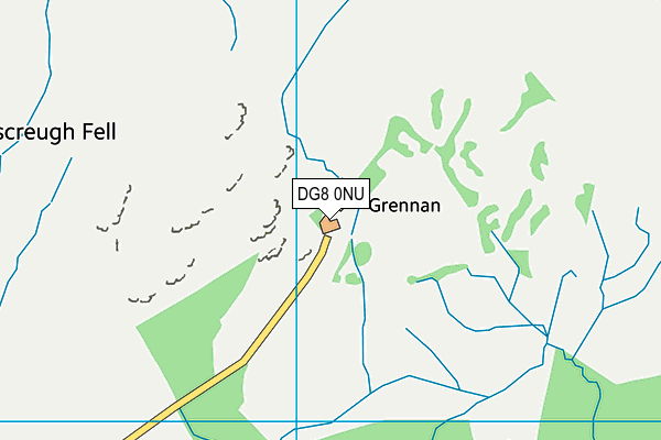 DG8 0NU map - OS VectorMap District (Ordnance Survey)