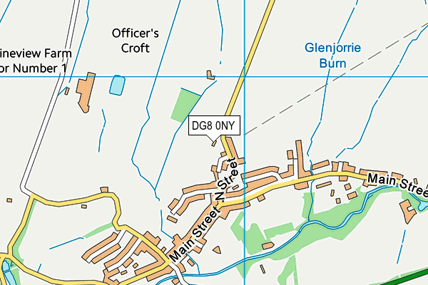 DG8 0NY map - OS VectorMap District (Ordnance Survey)