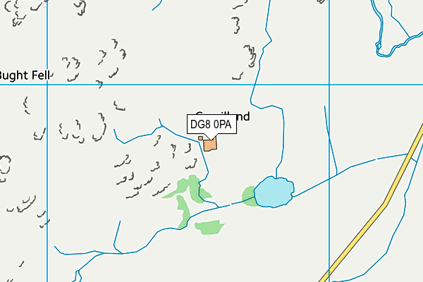 DG8 0PA map - OS VectorMap District (Ordnance Survey)