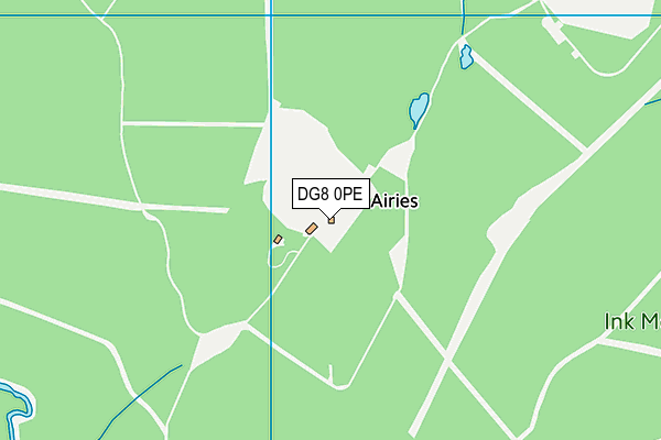 DG8 0PE map - OS VectorMap District (Ordnance Survey)