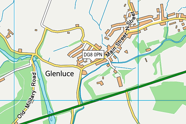 DG8 0PN map - OS VectorMap District (Ordnance Survey)