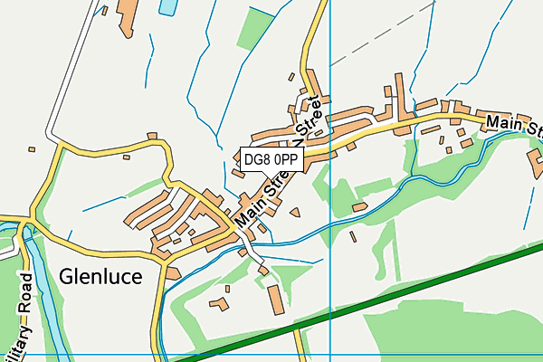 DG8 0PP map - OS VectorMap District (Ordnance Survey)