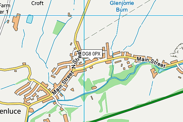 DG8 0PX map - OS VectorMap District (Ordnance Survey)