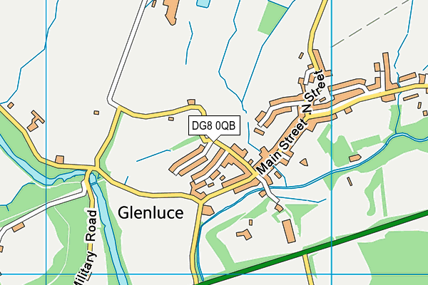 DG8 0QB map - OS VectorMap District (Ordnance Survey)