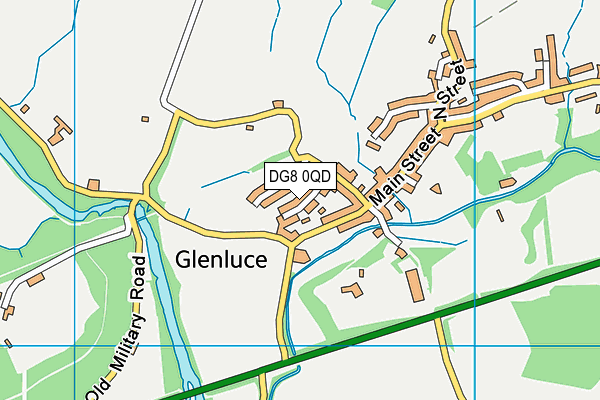 DG8 0QD map - OS VectorMap District (Ordnance Survey)