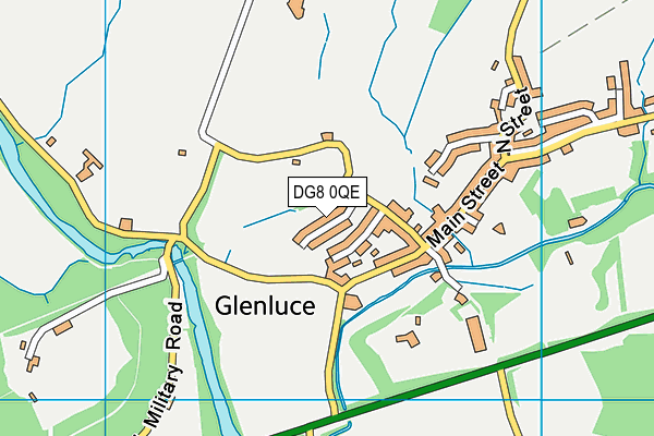 DG8 0QE map - OS VectorMap District (Ordnance Survey)