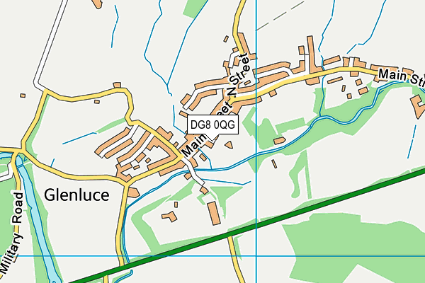 DG8 0QG map - OS VectorMap District (Ordnance Survey)