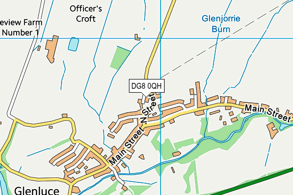 DG8 0QH map - OS VectorMap District (Ordnance Survey)