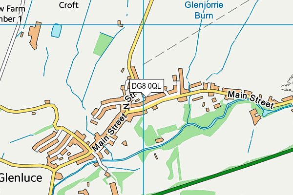 DG8 0QL map - OS VectorMap District (Ordnance Survey)