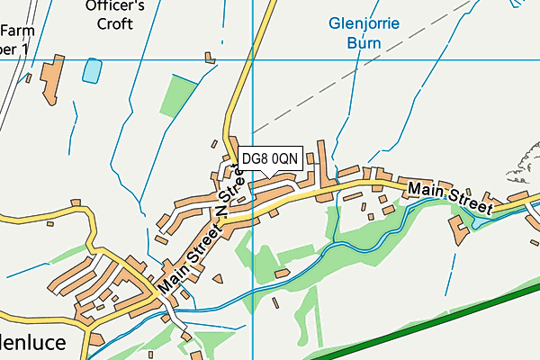 DG8 0QN map - OS VectorMap District (Ordnance Survey)