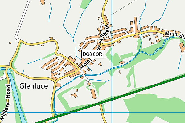 DG8 0QR map - OS VectorMap District (Ordnance Survey)