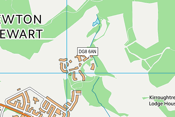 DG8 6AN map - OS VectorMap District (Ordnance Survey)