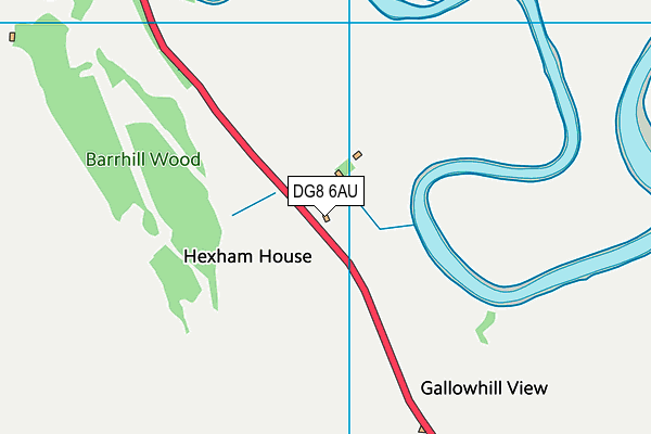 DG8 6AU map - OS VectorMap District (Ordnance Survey)