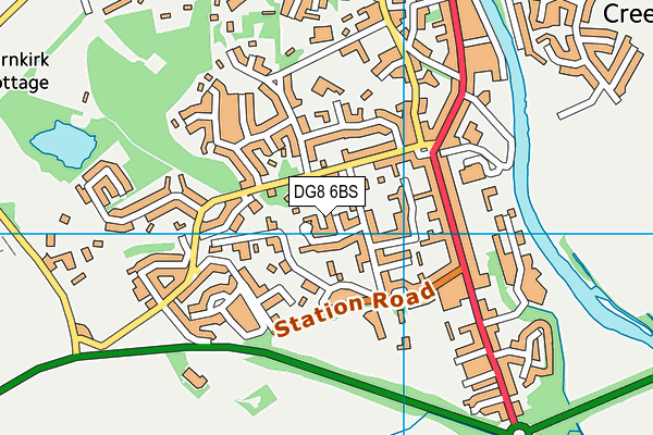 DG8 6BS map - OS VectorMap District (Ordnance Survey)