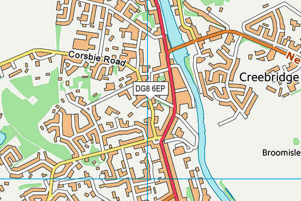 DG8 6EP map - OS VectorMap District (Ordnance Survey)
