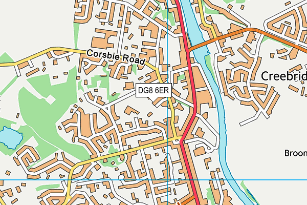 DG8 6ER map - OS VectorMap District (Ordnance Survey)