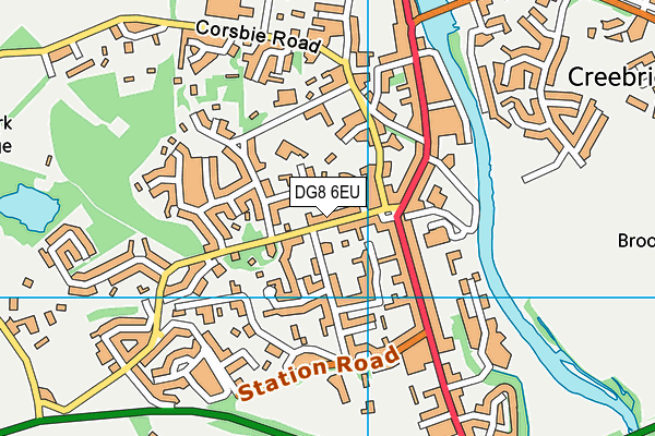DG8 6EU map - OS VectorMap District (Ordnance Survey)