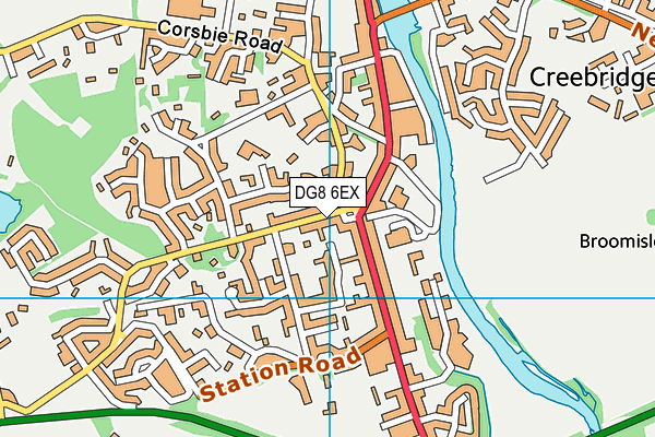 DG8 6EX map - OS VectorMap District (Ordnance Survey)