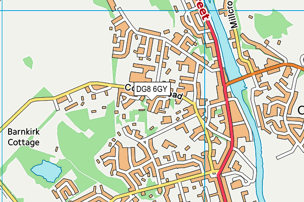 DG8 6GY map - OS VectorMap District (Ordnance Survey)