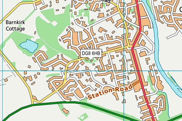 DG8 6HB map - OS VectorMap District (Ordnance Survey)
