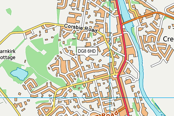DG8 6HD map - OS VectorMap District (Ordnance Survey)