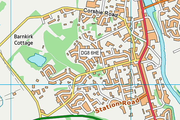 DG8 6HE map - OS VectorMap District (Ordnance Survey)