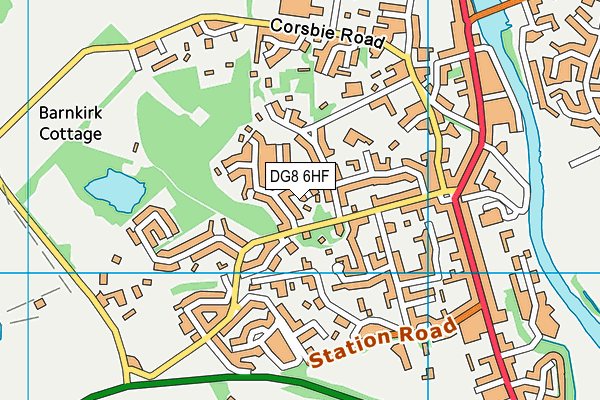 DG8 6HF map - OS VectorMap District (Ordnance Survey)