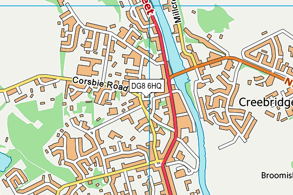 DG8 6HQ map - OS VectorMap District (Ordnance Survey)