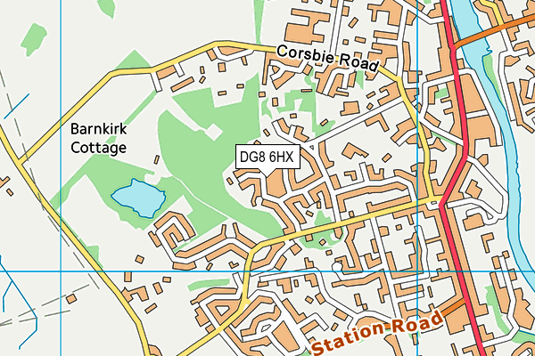 DG8 6HX map - OS VectorMap District (Ordnance Survey)