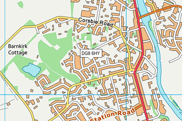 DG8 6HY map - OS VectorMap District (Ordnance Survey)