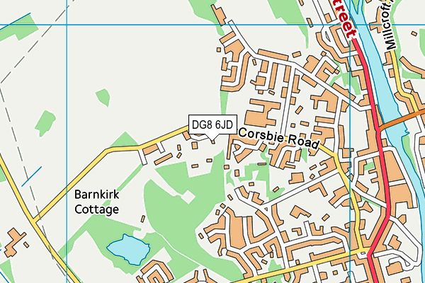 DG8 6JD map - OS VectorMap District (Ordnance Survey)