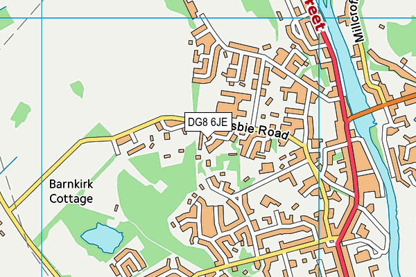 DG8 6JE map - OS VectorMap District (Ordnance Survey)
