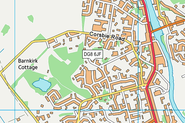 DG8 6JF map - OS VectorMap District (Ordnance Survey)