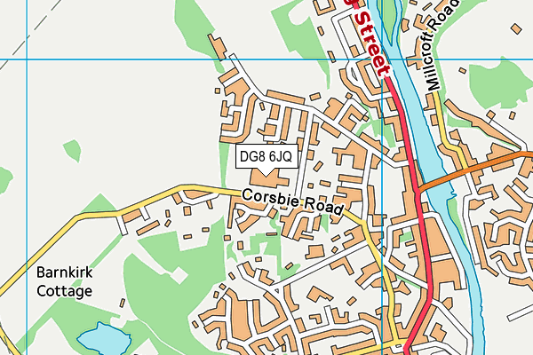 DG8 6JQ map - OS VectorMap District (Ordnance Survey)