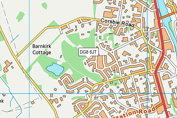 DG8 6JT map - OS VectorMap District (Ordnance Survey)