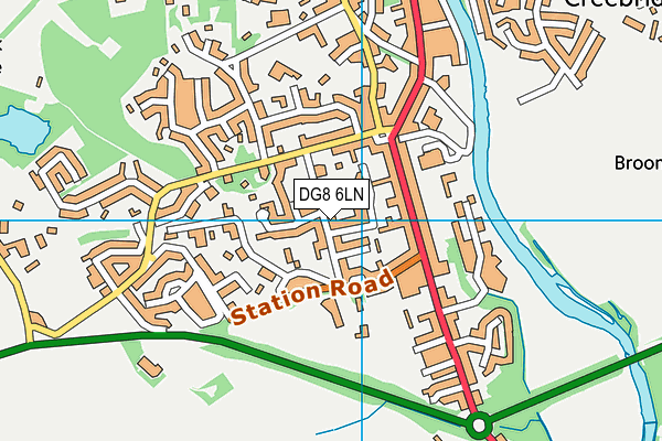 DG8 6LN map - OS VectorMap District (Ordnance Survey)