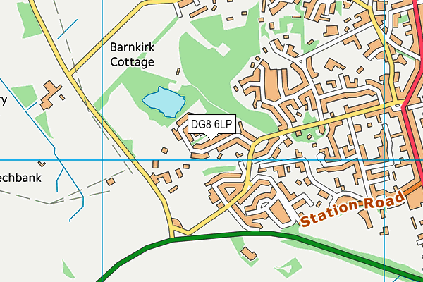 DG8 6LP map - OS VectorMap District (Ordnance Survey)