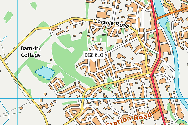 DG8 6LQ map - OS VectorMap District (Ordnance Survey)