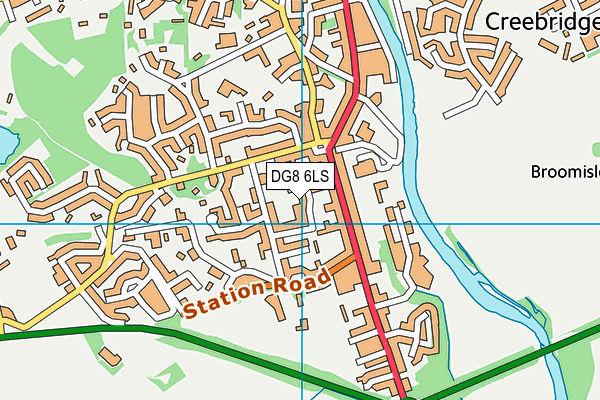 DG8 6LS map - OS VectorMap District (Ordnance Survey)