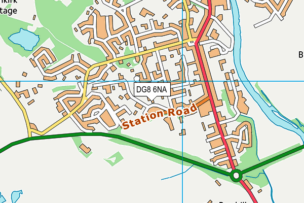 DG8 6NA map - OS VectorMap District (Ordnance Survey)