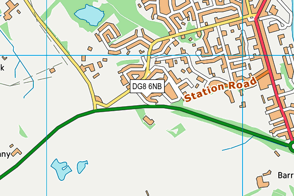DG8 6NB map - OS VectorMap District (Ordnance Survey)
