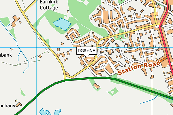 DG8 6NE map - OS VectorMap District (Ordnance Survey)