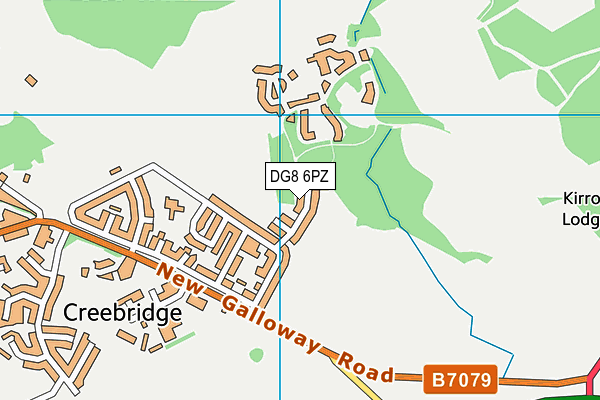 DG8 6PZ map - OS VectorMap District (Ordnance Survey)