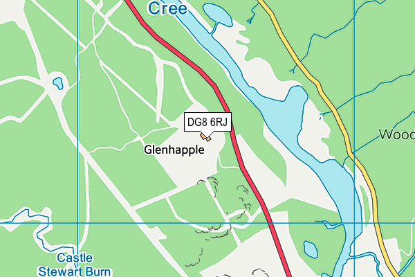 DG8 6RJ map - OS VectorMap District (Ordnance Survey)